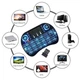 Беспроводная мини клавиатура с тачпадом и подсветкой Keyboard i8mini/08MWK LED для смарт ТВ/ПК/планшетов/телефонов Черная - изображение 6