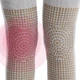 Бандаж наколенный согревающий Sibote Knee-Heal компрессионный фиксатор на колено, двухсторонний, эластичный Серый - изображение 8