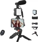 Набор блогера 4в1 Ring light Студийный свет с мини штативом+Микрофон +Bluetooth Пульт - изображение 2