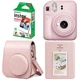 Фотокамера моментальной печати Fujifilm INSTAX Mini 12 Blossom Pink розовый цвет с чехлом, фотобумагой 10 GLOSSY (1 картридж = 10 фотографий) и альбомом на 64 снимка - изображение 3