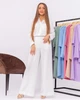 Женский костюм из креп жатки рубашка и штаны Белый Maybel L 412 (2132_3) - изображение 5