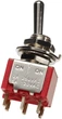 Міні-перемикач DIMARZIO EP1107 DPDT MINI SWITCH - 3 POSITION (ON/OFF/ON) - зображення 1