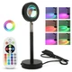 Проекционная RGB LED лампа Sunset Lamp с эффектом заката с пультом светильник заката/рассвета 16 оттенков (dl-89) - изображение 9