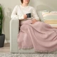 Плед IKEA HORNMAL 130х170 см світло-рожевий (505.307.85) - зображення 4