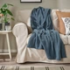 Плед IKEA HUMLEMOTT 130х170 см синьо-сірий (805.495.47) - изображение 2