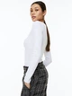 Боди-футболка H&M 061137323 S Белая (6666000249944) - изображение 3