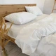 Комплект постельного белья Satin Stripe White белый 100% хлопок 220х180 см 70х50 см - изображение 1