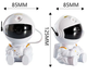 Проектор звездного неба, ночник лазерный на пульту Astro Star Mini - White Космонавт (Cветильник LED ночник) - изображение 6