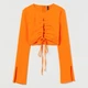 Топ женский H&M 060996367 S Оранжевый (6666000247377) - изображение 2