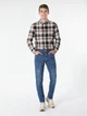 Рубашка хлопковая мужская Colin's CL1061370-BEI L Beige (8683197416803) - изображение 4