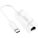 USB-адаптер HOCO UA22 Type-C ethernet adapter(100 Mbps) White 6931474784124 - зображення 1