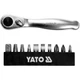 Набор бит с трещоткой YATO 1/4" PH SL SQ 25мм 11шт (YT-14390) - изображение 1
