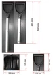 Лопата для прибирання снігу Plastkon Snow shovel Telescope складна для авто 27х89см чорна - зображення 2