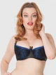Бюстгальтер с косточками Scantilly Invitation ST2501 70E Черный/Синий (5052574421236) - изображение 1