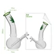Стеклянный изогнутый бонг Glass Bong Leaf - изображение 3