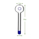 Ручная трубка вапорайзер Oil Pipe Colored Blue - изображение 4