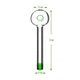 Курительная трубка вапорайзер Oil Pipe Colored Green - изображение 2