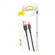 Кабель для быстрой зарядки Baseus Cafule Cable USB for Micro USB 2.4A 0.5м (CAMKLF-A91) Black/Red - изображение 10