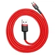 Кабель для быстрой зарядки Baseus Cafule Cable USB for Micro USB 2.4A 1м (CAMKLF-B09) Red - изображение 4