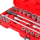 Набор торцевых головок Haisser 70114 с трещоткой 3/4" 20 шт (96410) - изображение 2