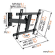 КРОНШТЕЙН ДЛЯ ТЕЛЕВІЗОРУ НАСТІННИЙ VOGELS W52070 BLACK PLUS - зображення 13
