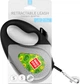 Поводок-рулетка для собак Collar WAUDOG R-leash, рисунок "Авокадо", S, до 15 кг, 5 м, светоотражающая лента (8124-0048-01) - изображение 2