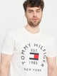 Футболка хлопковая длинная мужская Tommy Hilfiger 11032.3 S Белая - изображение 4