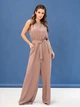 Комбинезон женский ISSA PLUS 14064 S Коричневый (issa2007682427659) - изображение 1