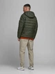 Куртка Jack & Jones JJEMAGIC PUFFER HOOD STS XXL темно-зелений 12173751Rosin - зображення 3