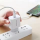 Комплект СЗУ + кабель Lightning Borofone BA38A Plus Speedy PD20W для заряджання White (754596) - зображення 3