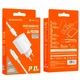 Комплект СЗУ + кабель Lightning Borofone BA38A Plus Speedy PD20W для заряджання White (754596) - зображення 5