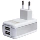 Сетевое зарядное СЗУ Parmp DUC-0178210W cable micro 2 USB 3 A для зарядки White (721214) - изображение 1