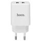 Комплект СЗУ + кабель Lightning Hoco C62A Victoria 2 USB 2.1A для зарядки White (716130) - изображение 2