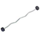 Штанга фиксированная изогнутая обрезиненная Rubber Hexagon Barbell TA-6231-10 длина-95см 10кг - зображення 1