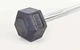 Штанга фиксированная прямая обрезиненная Record Rubber Hexagon Barbell TA-6230-45 длина-95см 45кг - зображення 3