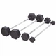 Штанга фиксированная прямая обрезиненная Record Rubber Hexagon Barbell TA-6230-45 длина-95см 45кг - зображення 10