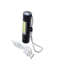 Фонарь компактный ручной BL 510 2в1 с USB зарядкой аккумуляторный черный - изображение 3