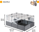 Klatka Ferplast 107.5 x 72 x 50 cm (DLZFPAKLA0043) - obraz 2
