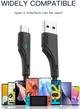 Кабель Essager Rousseau USB to Type C 3A Fast Charging Cable 1 м Black (EXCT-LS01) - зображення 4