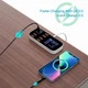 Зарядна станція ASOMETECH 40W LED дисплей USB+Type-C 8-портовий настільний зарядний пристрій Швидка USB-зарядка QC3.0 PD3.0 - зображення 4