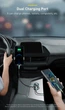 Автомобільний FM-трансмітер Baseus CCLH-01 Bluetooth 5.0 FM-передавач 2 USB AUX ресивер, модулятор, плеєр MP3 black (6953156206816) - зображення 9