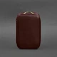 Шкіряна косметичка-несесер з натуральної шкіри Krast на блискавці для косметики та проводів дорожній органайзер, бордова 58700 - зображення 8