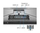 Монітор TFT 27" BenQ Mobiuz EX270M, IPS, FHD, 240 Гц, 1мс, 2xHDMI, DP, USB-hub, HAS, колонки, сірий металік - изображение 7
