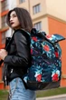 Рюкзак SG Travel bag Троянди Чорний RKTB04023 - зображення 3