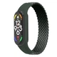 Ремінець для Xiaomi Mi Band 7/6/5/4, Braided Solo Loop, зелений, розмір L, нейлоновий плетений браслет, еластичний змінний ремінець для фітнес-трекера з надійним кріпленням, ArmorStandart (ARM58760) - зображення 1