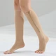 Антиварикозні компресійні гольфи на застібці Compression Socks Beige Розмір XXL - изображение 3