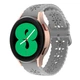 Ремешок для Zepp E - серый / ширина крепления 20мм / силикон / Watchbands Flower (W31-1WB56022916) - изображение 1