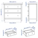 Комод ІКЕА HEMNES 108х96 см Біла пляма (80424745) - изображение 7