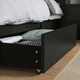 Каркас ліжка з 4 контейнерами ІКЕА MALM 140х200 см Чорно-коричневий (s99019915) - изображение 7