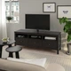Тумба під телевізор ІКЕА HEMNES 148х47х57 см Чорно-коричневий (50297046) - зображення 2